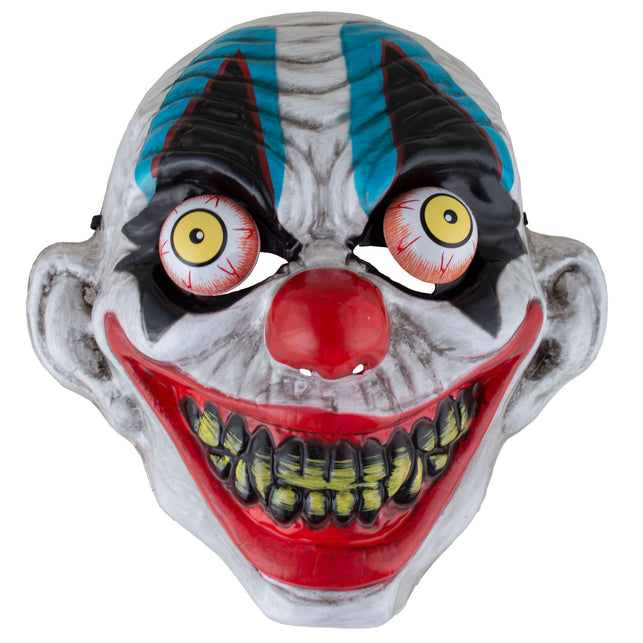 Horrorclown masker met bewegende ogen