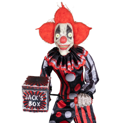 Creepy circus clown met lichteffect