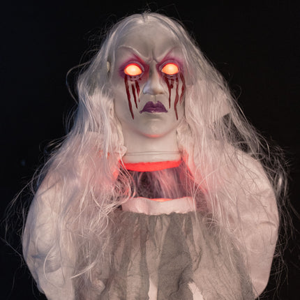 Halloween geest liftend hoofd sfeerbeeld
