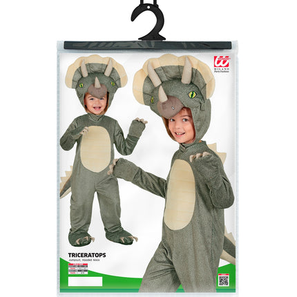 Triceratops jumpsuit voor jongens close-up – kostuums