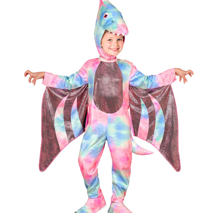 Pterodactyl jumpsuit voor meisjes achterkant – kostuums