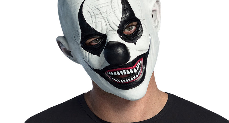 Latex hoofdmasker Evil clown