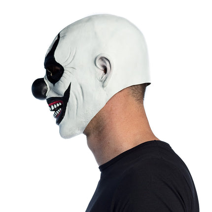 Latex hoofdmasker Evil clown — foto 3