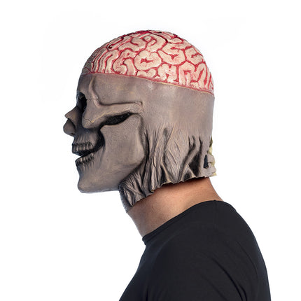 Latex hoofdmasker Brain skull — foto 3
