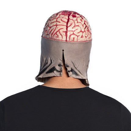 Latex hoofdmasker Brain skull — foto 4