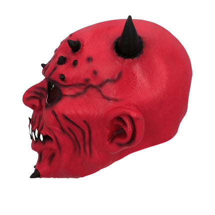 Latex hoofdmasker Creepy devil — foto 2
