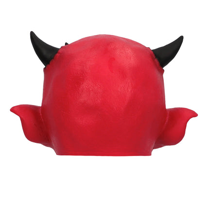 Latex hoofdmasker Creepy devil — foto 3