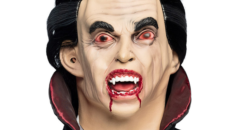Latex hoofdmasker Graaf Vamp