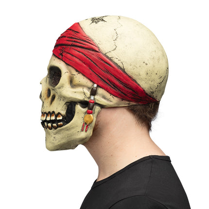 Latex hoofdmasker Piraat Crinson — foto 3