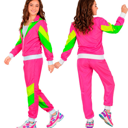 Jaren 80 schelp kostuum colbert voor kinderen detailopname – verkleedkleding