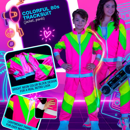 Jaren 80 schelp kostuum colbert voor kinderen sfeerbeeld – verkleedkleding