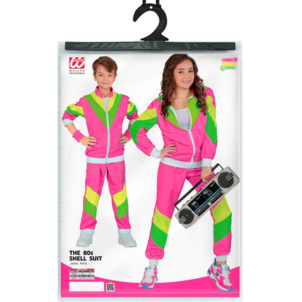 Jaren 80 schelp kostuum colbert voor kinderen close-up – verkleedkleding
