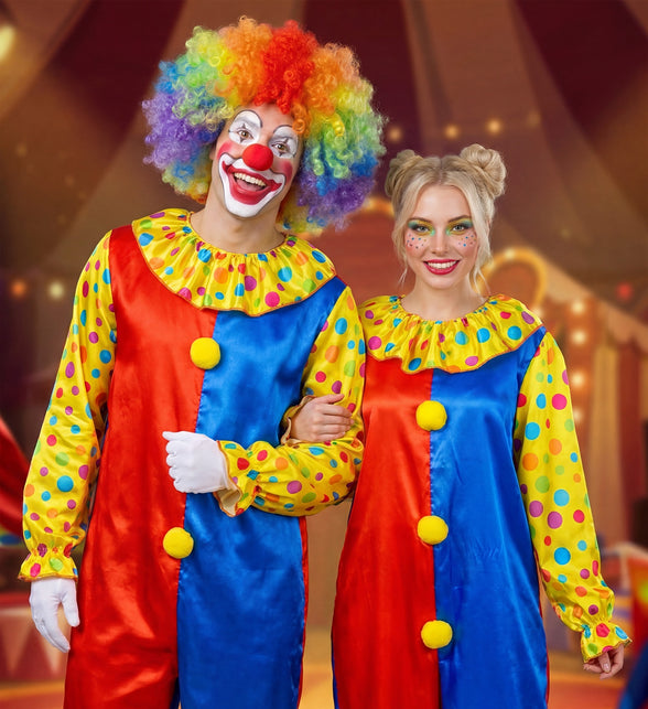 Clowns jumpsuit voor volwassenen productfoto – kostuums