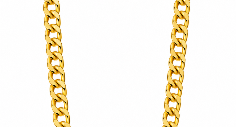 Pimp-Halskette aus gefälschtem Gold, feines Modell