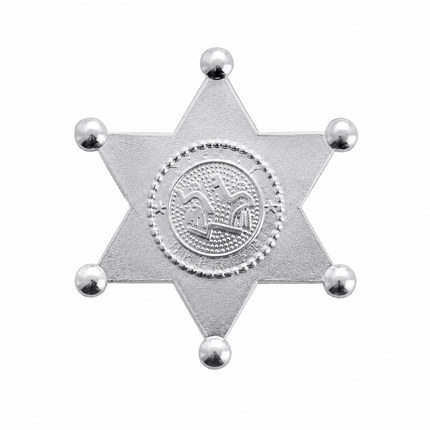 Sheriffstern Marco aus Metall Gold oder Silber