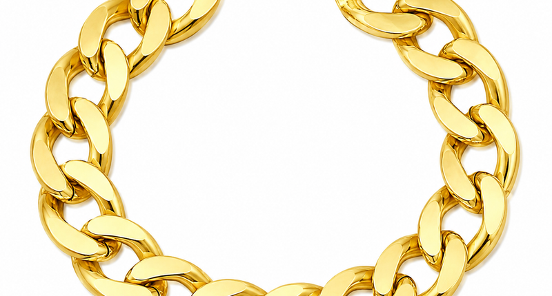 Pimp-Armband aus gefälschtem Gold, grobes Modell