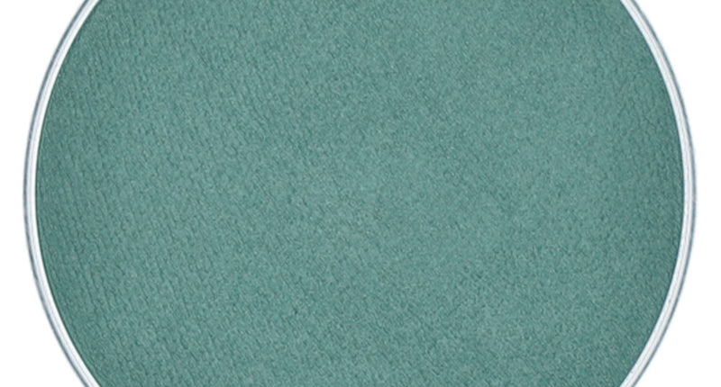 Aquaschmink blauw groen Superstar, ronde blauwgroene schminkcake voor een heksen- of alienlook