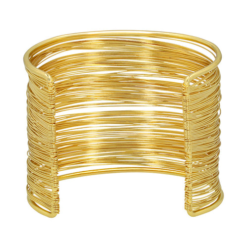 Armband Nefertari achterkant met open uiteinden en strak omwikkelde draadjes