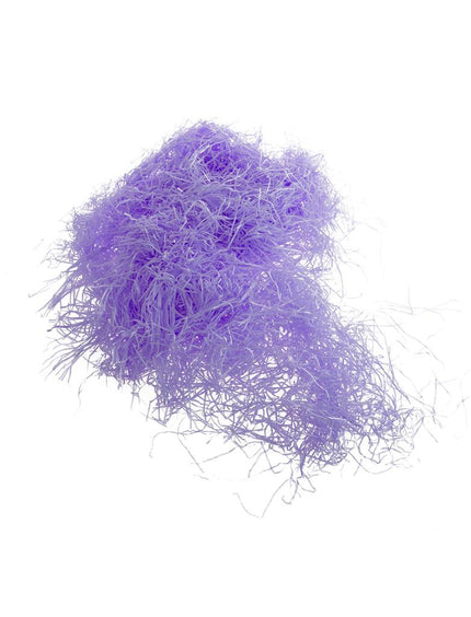 Ballonconfetti paars, luchtige bundel fijne lila slierten voor het vullen van ballonnen op een themafeest
