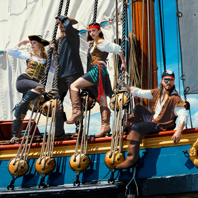 Boland Bandana Piraat Thomas met ooglapje