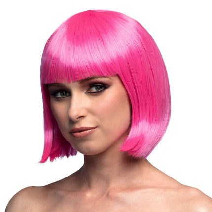 Boland Boblijn pruik Cabaret icy roze