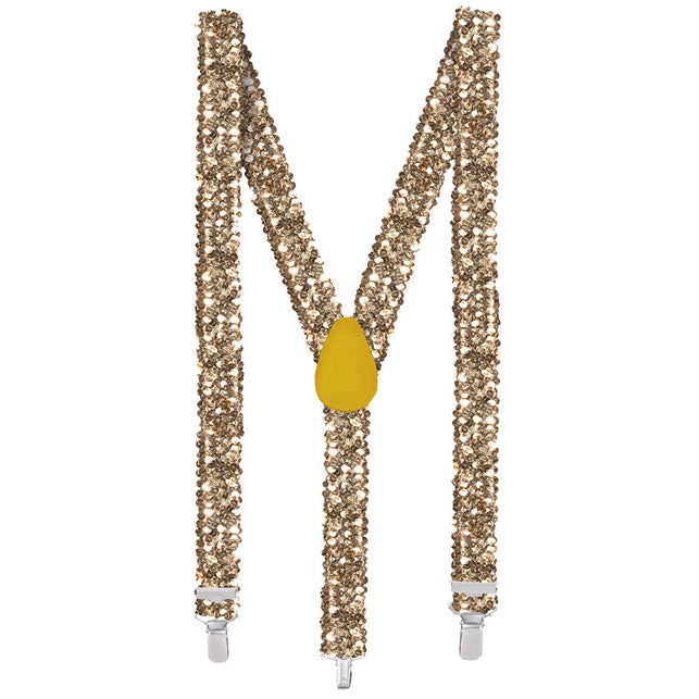 Boland Bretels Pailletten goud