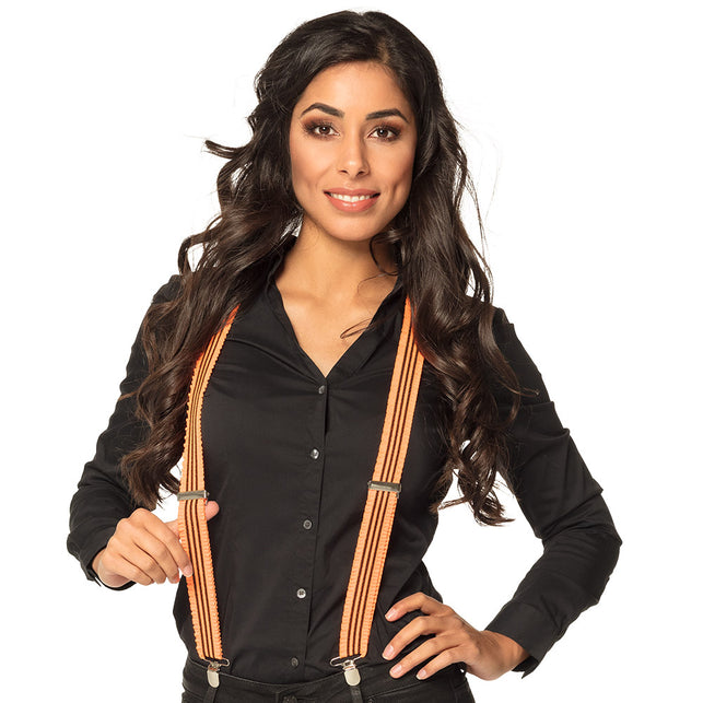 Boland Bretels Ruches neon oranje