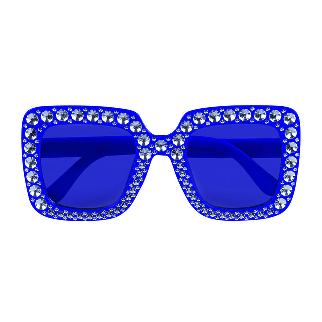Boland Bril Bling bling blauw