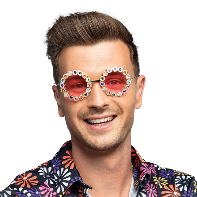 Boland Bril bloemen Crystal Hippie