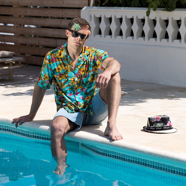 Boland Bril Hawaii palmboom flamingo