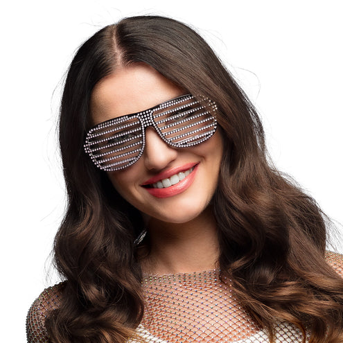 Boland Bril luikjes Spectacular zwart