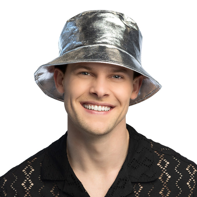Boland Bucket hat Glimmer zilver