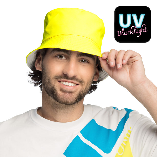 Boland Bucket hat Rave neongeel