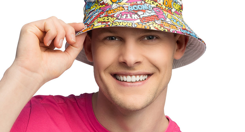 Boland Bucket hat Rave pop art