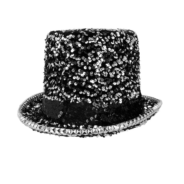 Boland Burningman festival hoed glitter zilver