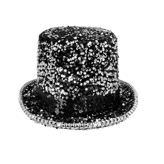 Boland Burningman festival hoed glitter zilver