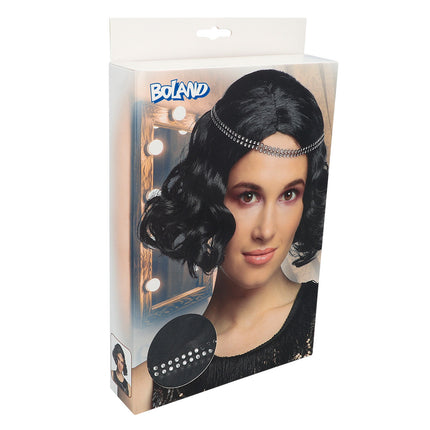 Boland Charleston pruik Flapper zwart