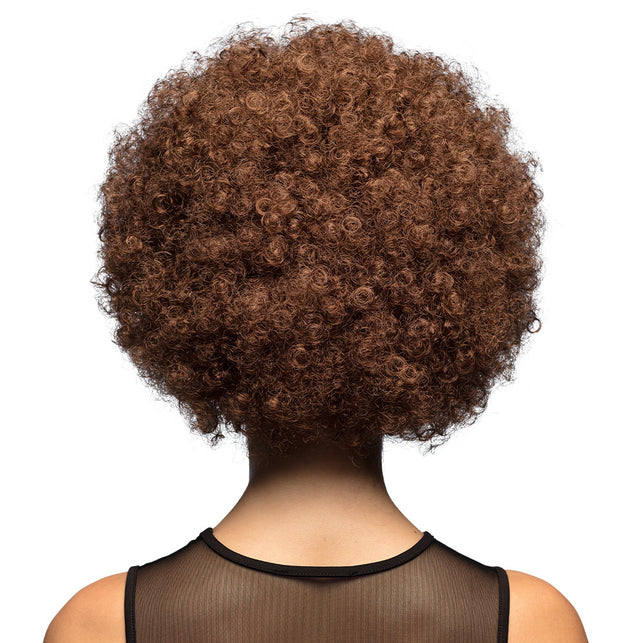Boland Clown pruik afro krullen Groove bruin
