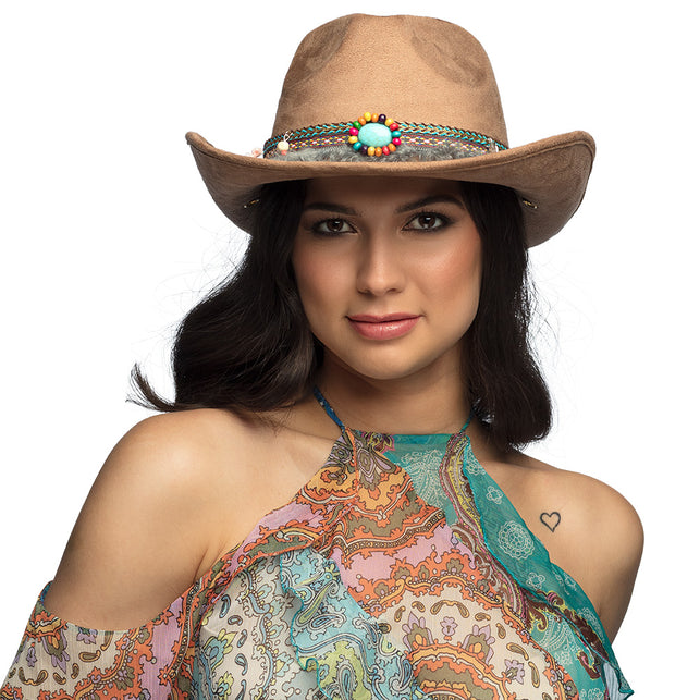 Boland Cowboy hoed Festival bruin