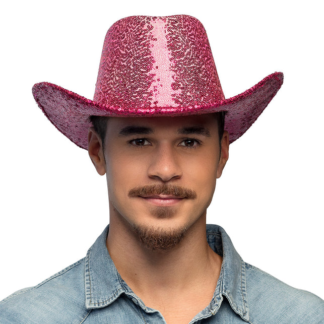 Boland Cowboyhoed Rodeo Party fel roze