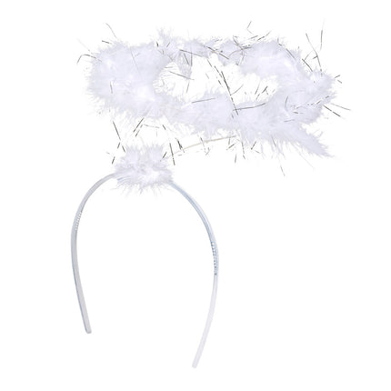 Boland Diadeem Halo wit