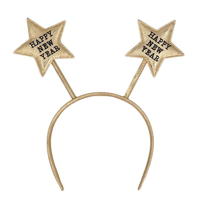 Boland Diadeem 'Happy New Year' goud