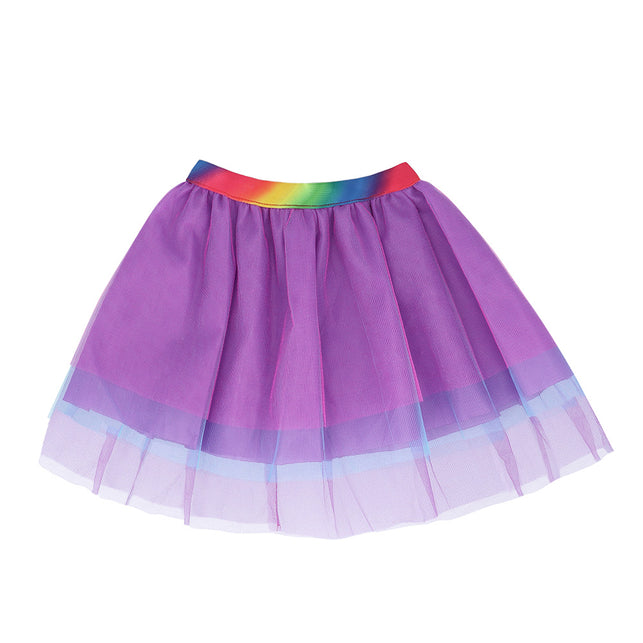 Boland Eenhoorn verkleed set regenboog kind