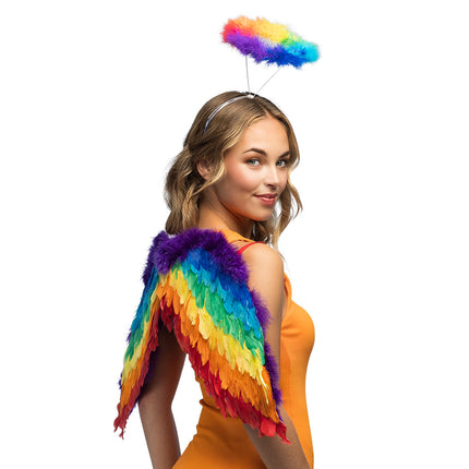 Boland Engel regenboog verkleed set