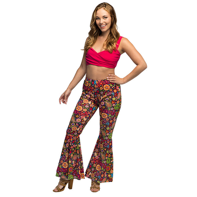 Boland Flarebroek Flower power (hippie, multicolor)