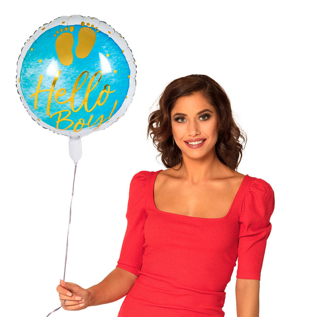Boland Folieballon 'Hello boy!'