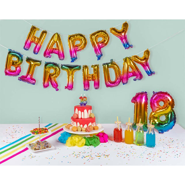 Boland Folieballonslinger 'Happy birthday'