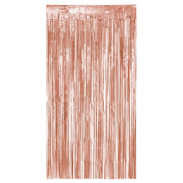 Boland Foliegordijn Metallic rosegoud