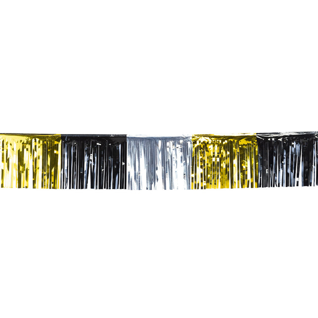 Boland Franjeslinger Metallic zwart/goud/zilver