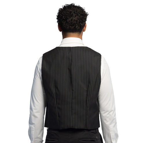 Boland Gilet Pinstripe zwart